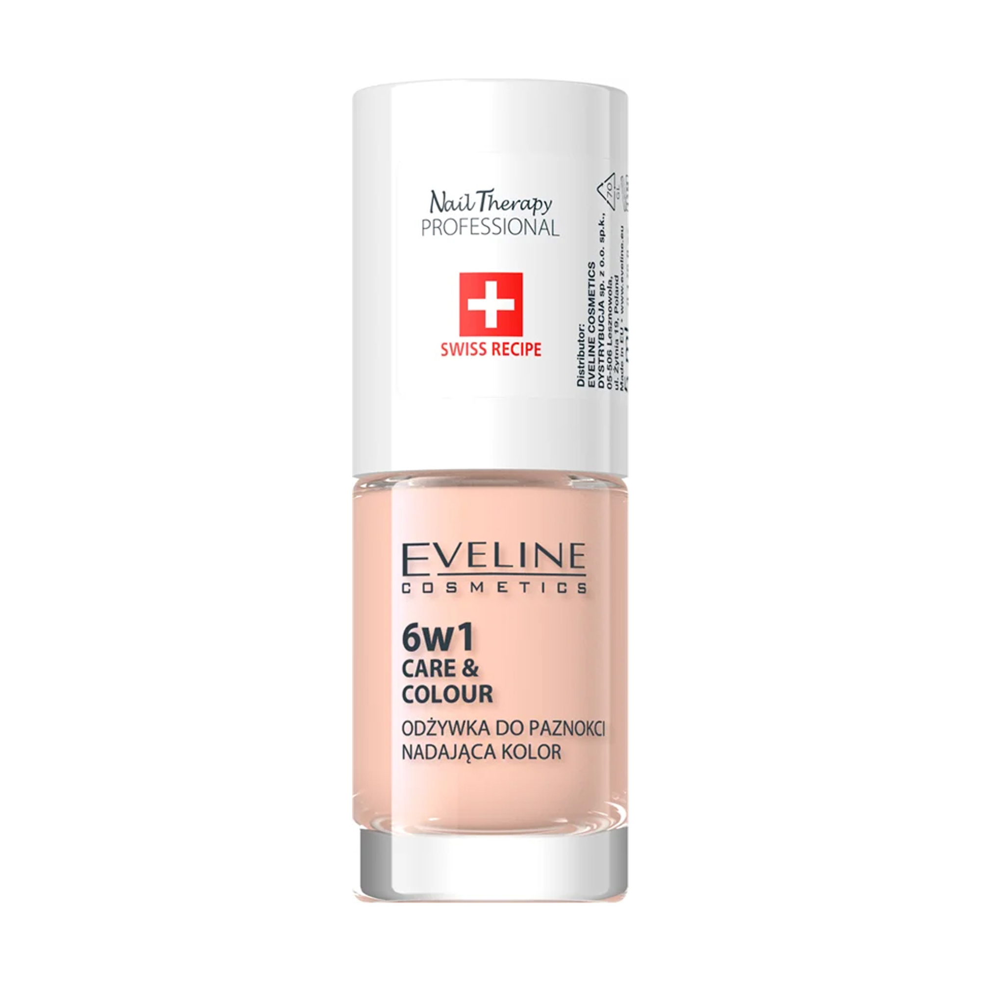 Лак-кондиціонер для нігтів 6 в 1 Eveline Cosmetics Nail Therapy Professional Care &amp; Colour Nail Conditioner, Nude, 5 мл